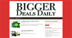 Desktop Screenshot of biggerdealsdaily.com